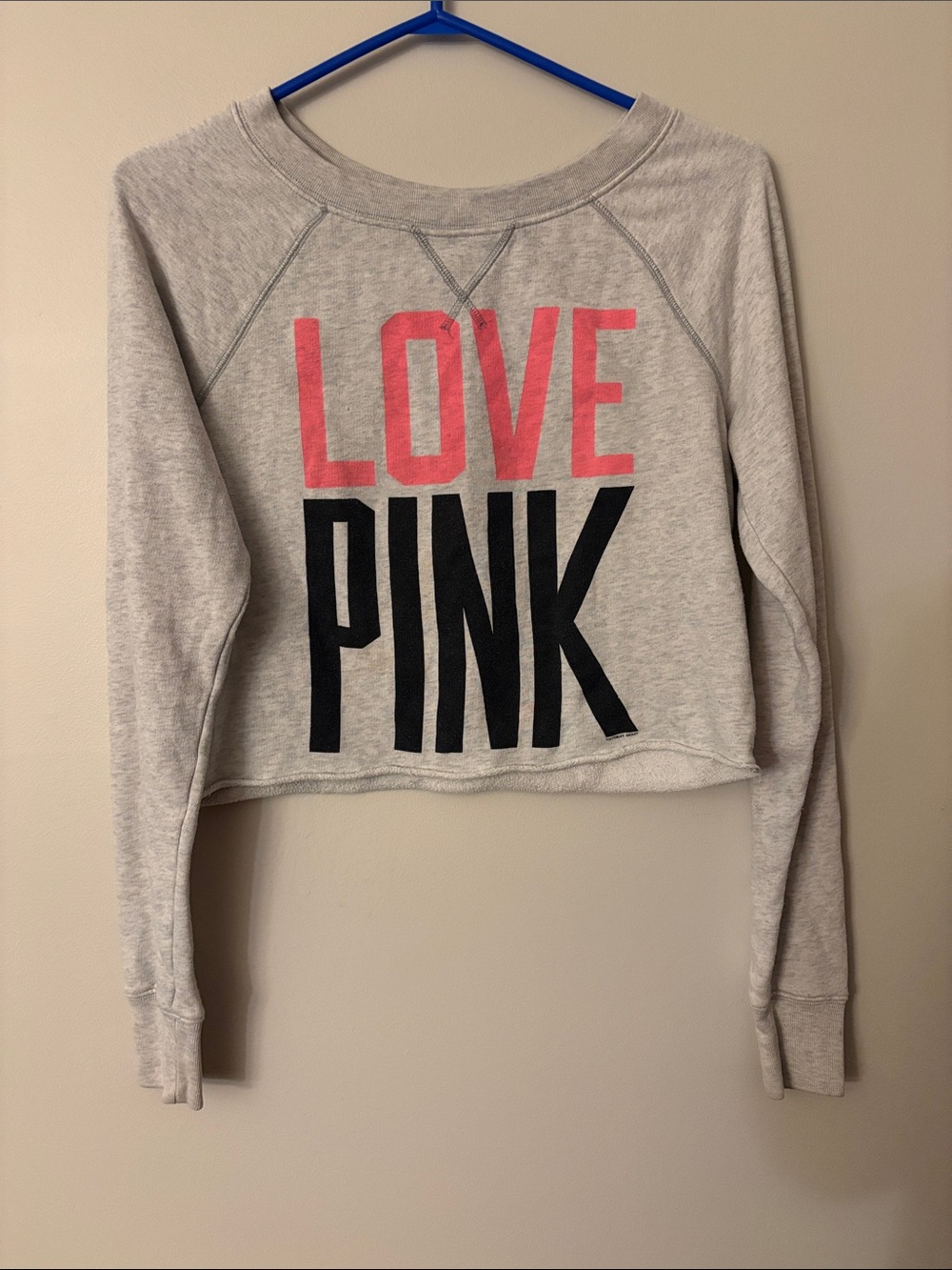 Y2K LOVE PINK crop long sleeve from 2012